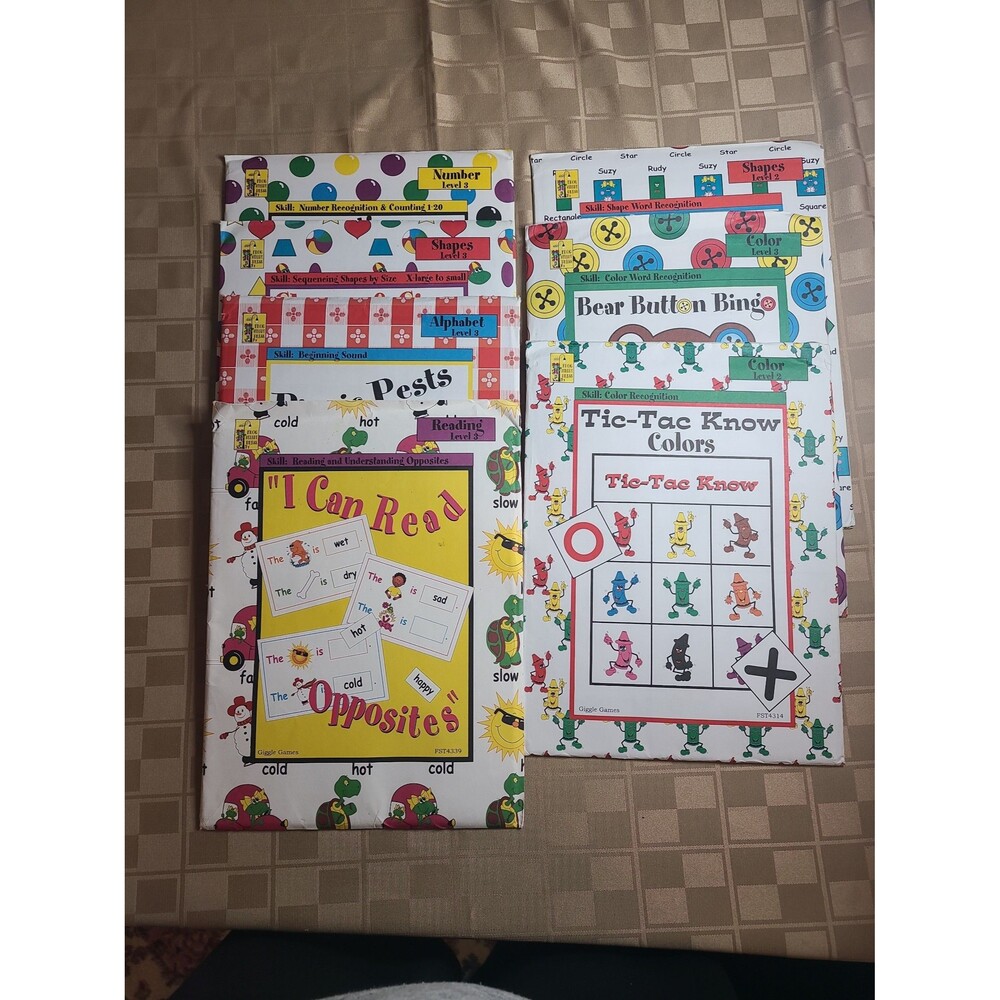 Frog Street Press Giggle Games Level 2 and Level 3 Learning Packets Home School